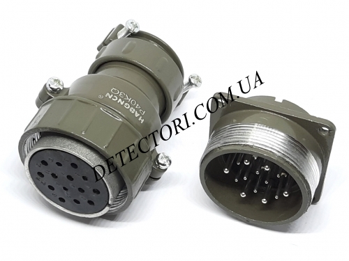 Контактный силовой разъем P40K3Q-14PIN на 14 контактов фото 1