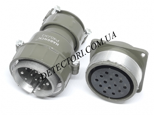 Контактный силовой разъем P40J3Q-14PIN на 14 контактов фото 1