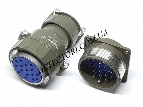 Контактный силовой разъем P40K8Q-16PIN на 16 контактов фото 1