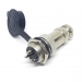 Разъем mini XLR GX16-3 16 мм на 3 контакта с влагозащитной крышкой фото 3