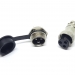 Разъем mini XLR GX16-3 16 мм на 3 контакта с влагозащитной крышкой фото 1