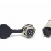 Разъем mini XLR GX16-6 16 мм на 6 контактов с влагозащитной крышкой фото 2