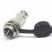 Разъем mini XLR GX16-6 16 мм на 6 контактов с влагозащитной крышкой фото 3