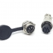Разъем mini XLR GX16-10 16 мм на 10 контактов с влагозащитной крышкой фото 2