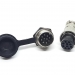 Разъем mini XLR GX16-10 16 мм на 10 контактов с влагозащитной крышкой фото 1