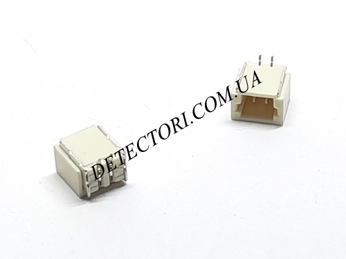 Разъем SH1.0 2P SMD на 2 контакта для вертикального монтажа фото 1