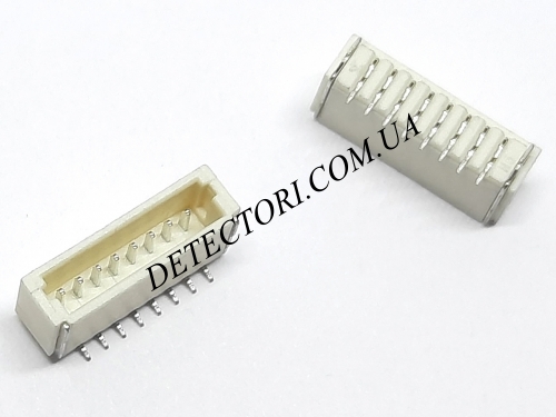 Роз'єм SH1.0 8P SMD на 8 контактів для вертикального монтажу фото 1