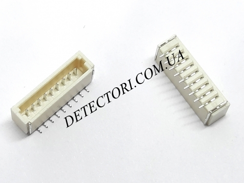 Роз'єм SH1.0 9P SMD на 9 контактів для вертикального монтажу фото 1