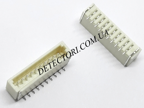 Роз'єм SH1.0 10P SMD на 10 контактів для вертикального монтажу фото 1