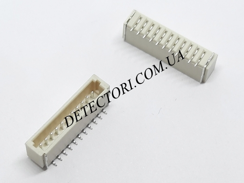 Разъем SH1.0 11P SMD на 11 контактов для вертикального монтажа фото 1 Разъем SH1.0 11P SMD на 11 контактов для вертикального монтажа фото 1