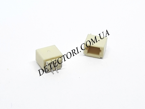 Роз'єм SH1.0 2P SMD на 2 контакти для горизонтального монтажу фото 1