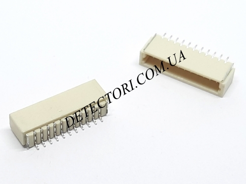 Разъем SH1.0 11P SMD на 11 контактов для горизонтального монтажа фото 1