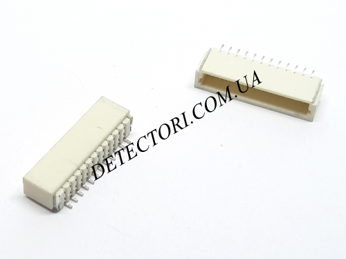 Разъем SH1.0 12P SMD на 12 контактов для горизонтального монтажа фото 1