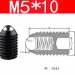 Винтовой плунжер шариковый M5x10 с резьбой фото 2