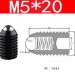 Гвинтовий плунжер кульковий M5x20 з різьбленням фото 2