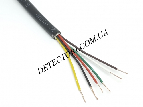 Екранований кабель RVVP 6 x 22AWG мідний сигнальний ПВХ 6 жил фото 1