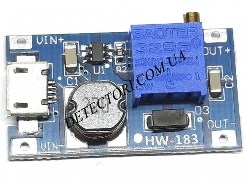Повышающий преобразователь напряжения MT3608 micro USB фото 1