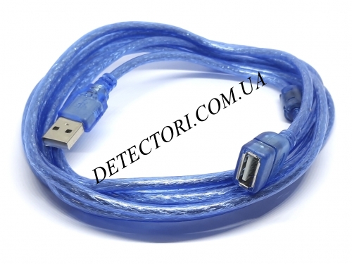 Кабель питания USB-USB гнездо-штекер 3м фото 1