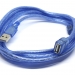 Кабель питания USB-USB гнездо-штекер 3м фото 1