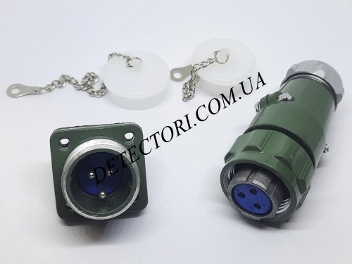 Роз'єм YD20K3TP-3PIN на 3 контакти фото 1