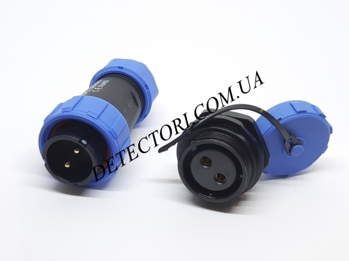 Разъем EKYK SP-21-2P герметичный на 2 контакта IP-68 фото 1
