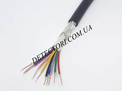 Екранований кабель RVVP 10 x 22AWG мідний сигнальний ПВХ 10 жили фото 1