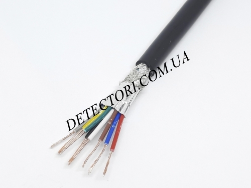 Екранований кабель RVVP 8 x 22AWG мідний сигнальний ПВХ 8 жили фото 1