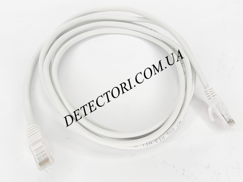 Патч-корд 2м белый RJ-45 UTP CAT5e кабель LAN фото 1