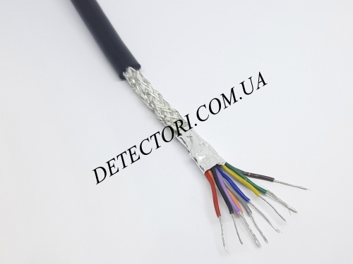 Экранированный кабель RVSP 10 x 24AWG медный сигнальный ПВХ 10 жилы фото 1