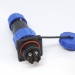 Разъем LD-20-2P герметичный квадратный фланец на 2 контакта 25 А IP-68 фото 8