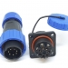 Разъем LD-20-7P герметичный квадратный фланец на 7 контактов 5 А IP-68 фото 4