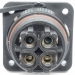 Разъем LD-32-4P герметичный квадратный фланец на 4 контакта 45 А IP-68 фото 8