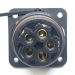 Разъем LD-32-5P герметичный квадратный фланец на 5 контактов 45 А IP-68 фото 7