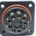 Разъем LD-32-9P герметичный квадратный фланец на 9 контактов 5 А IP-68 фото 6
