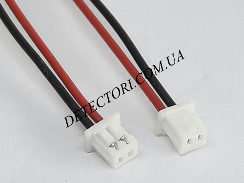 Разъем micro JST PH1.25 2PIN на 2 контакта с проводом 20 см фото 1