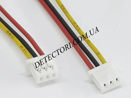 Разъем micro JST PH1.25 3PIN на 3 контакта с проводом 20 см фото 1