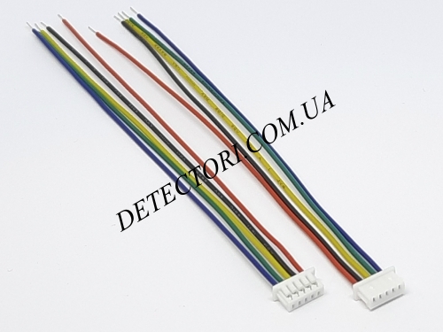 Роз'єм micro JST PH1.25 5PIN на 5 контактів з дротом 10 см фото 1