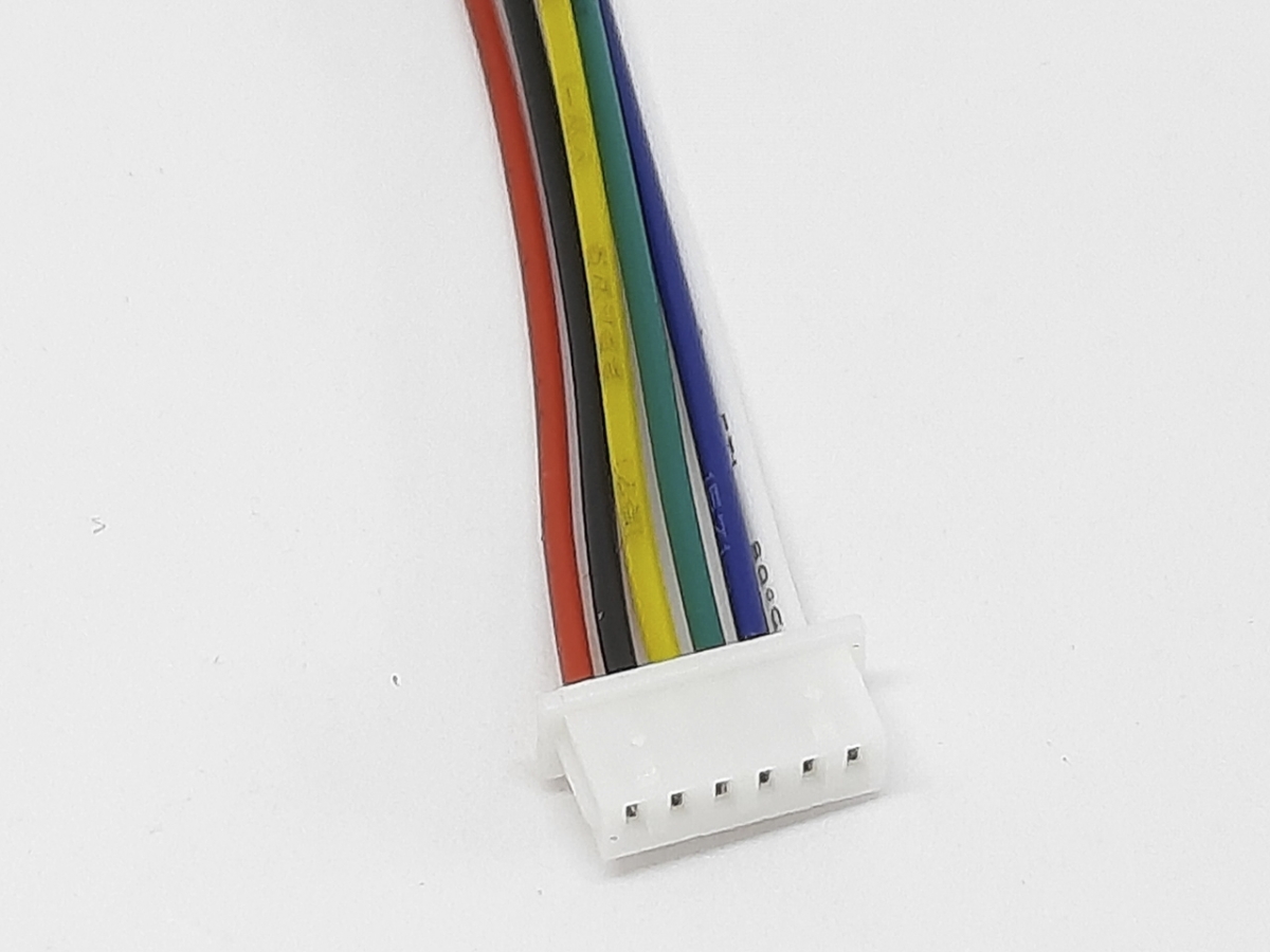 Роз'єм micro JST PH1.25 6PIN на 6 контактів з дротом 20 см купити