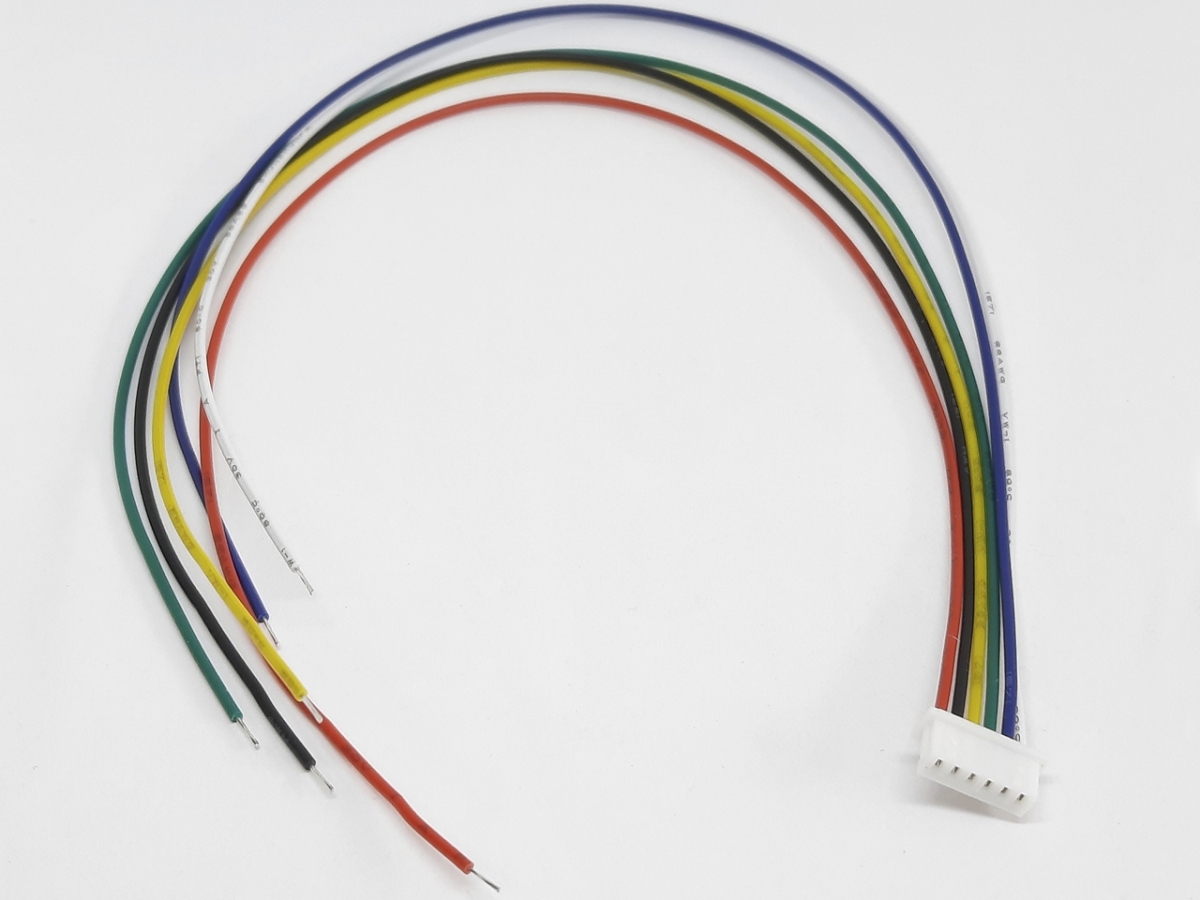 Роз'єм micro JST PH1.25 6PIN на 6 контактів з дротом 20 см купити