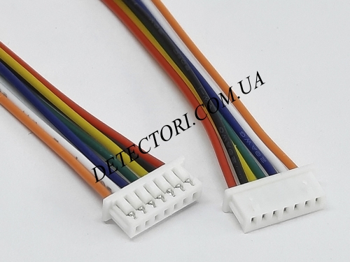 Разъем micro JST PH1.25 7PIN на 7 контактов с проводом 20 см фото 1