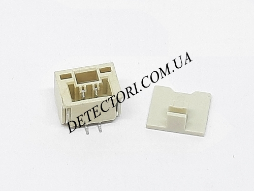 Роз'єм GH1.25 2P SMD для вертикального монтажу на 2 контакти фото 1 Роз'єм GH1.25 2P SMD для вертикального монтажу на 2 контакти фото 1