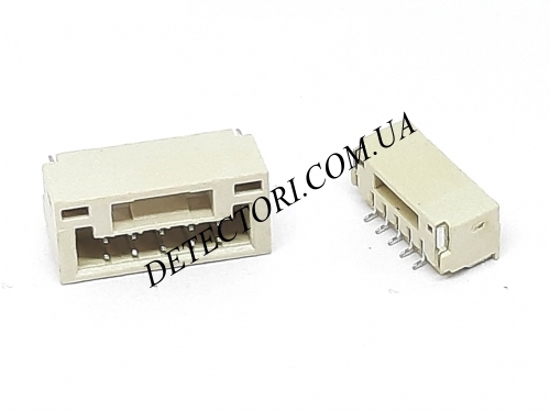Разъем GH1.25 5P SMD для горизонтального монтажа на 5 контактов фото 1 Разъем GH1.25 5P SMD для горизонтального монтажа на 5 контактов фото 1