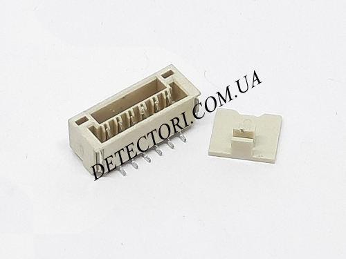 Роз'єм GH1.25 6P SMD для вертикального монтажу на 6 контактів фото 1