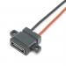 USB гнездо Type-C горизонтальное с проводом 6 см фото 5