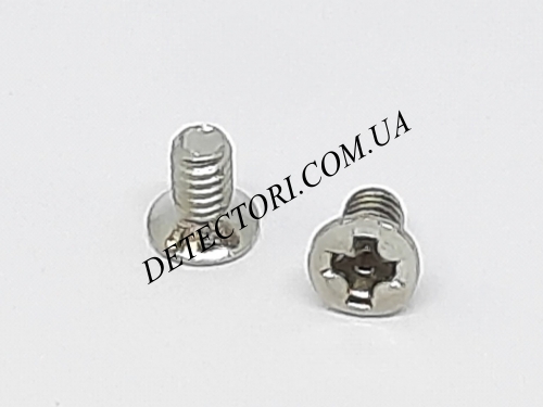 Потайной винт KM M2x4 100шт с крестообразной PH головкой фото 1