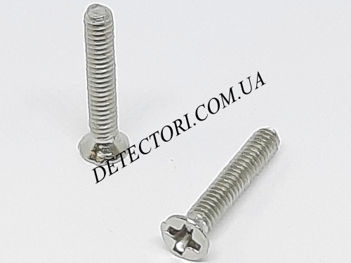 Потайной винт KM M2x12 100шт с крестообразной PH головкой фото 1