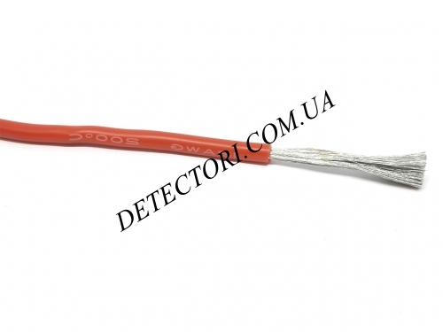 Провід силіконовий 3.5мм2(12AWG) червоний 1 м фото 1