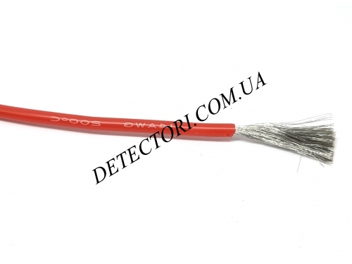 Провід силіконовий 2.5мм2(14AWG) червоний 1 м фото 1