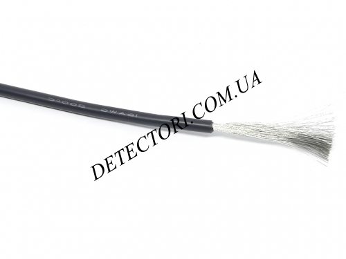 Провід силіконовий 1.5мм2(16AWG) чорний 1 м фото 1