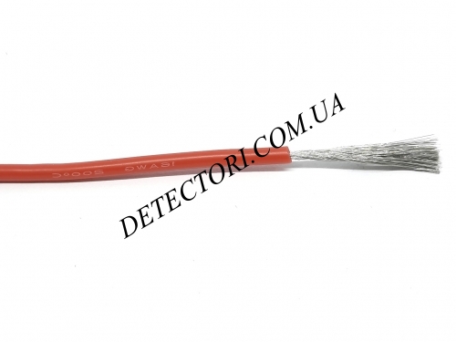 Провід силіконовий 1.5мм2(16AWG) червоний 1 м фото 1